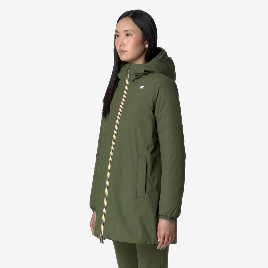Jackets_WOMAN_SOPHIE ST THERMO DOUBLE_Mid_Green C-Black P - Commercial 5