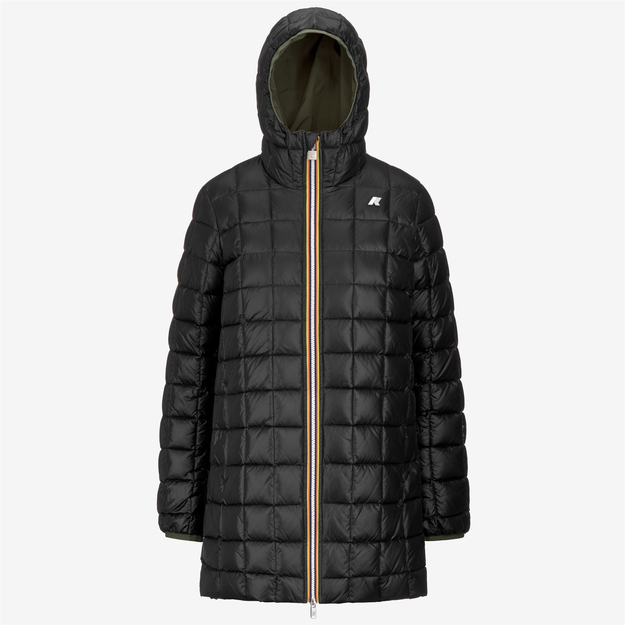 Jackets_WOMAN_SOPHIE ST THERMO DOUBLE_Mid_Green C-Black P - Commercial 2