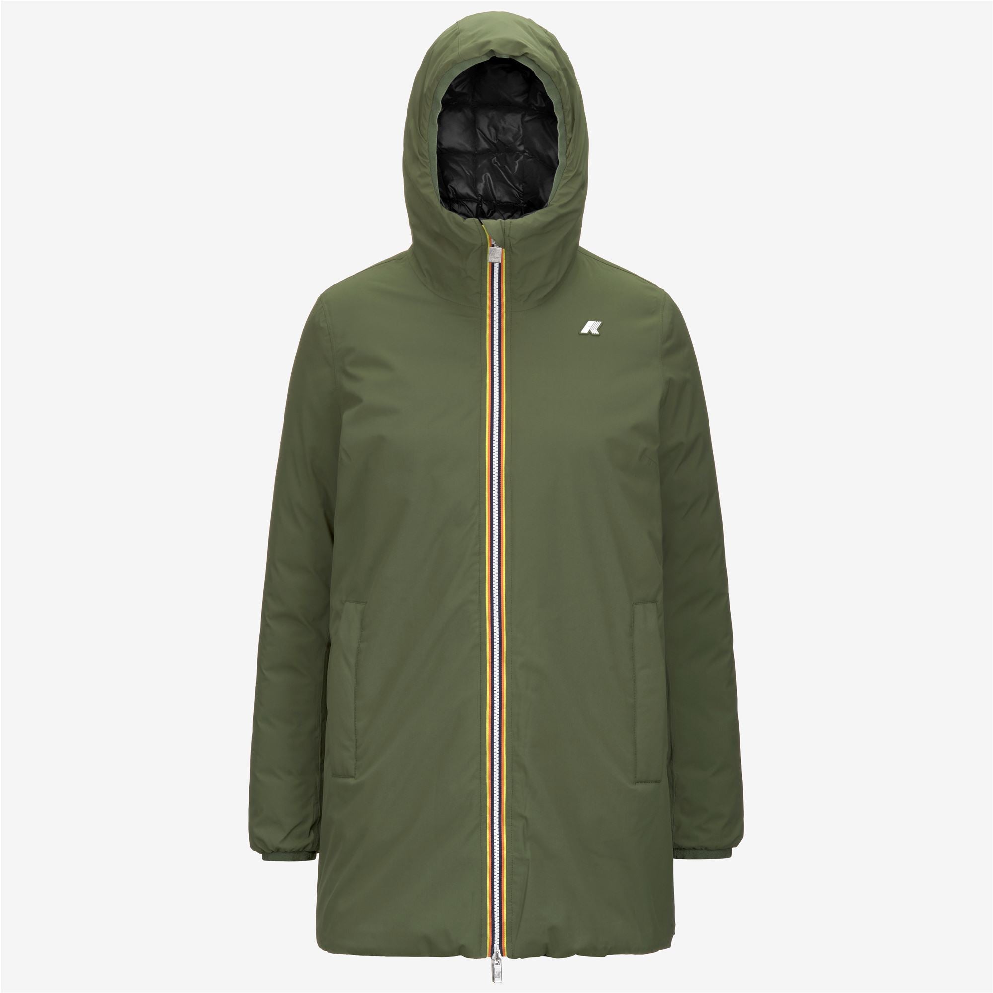 Jackets_WOMAN_SOPHIE ST THERMO DOUBLE_Mid_Green C-Black P - Commercial 1