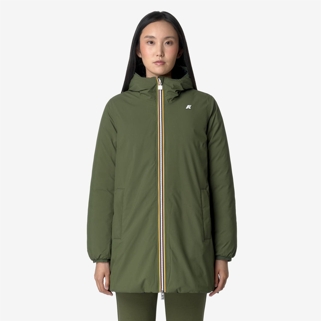 Jackets_WOMAN_SOPHIE ST THERMO DOUBLE_Mid_Green C-Black P - Commercial 4