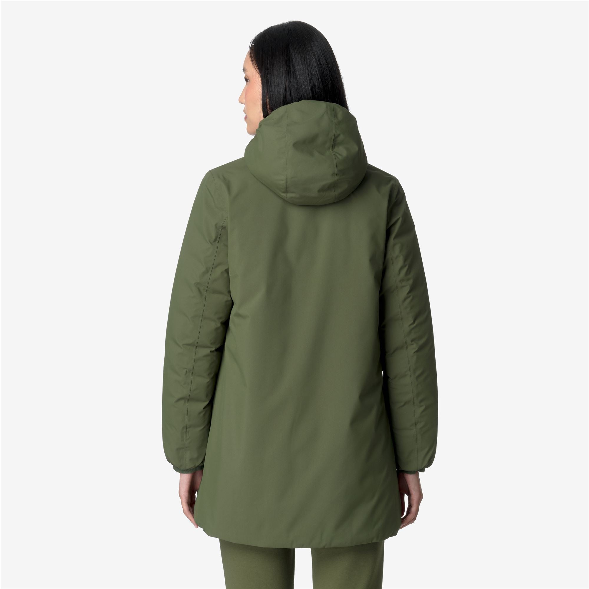 Jackets_WOMAN_SOPHIE ST THERMO DOUBLE_Mid_Green C-Black P - Commercial 6