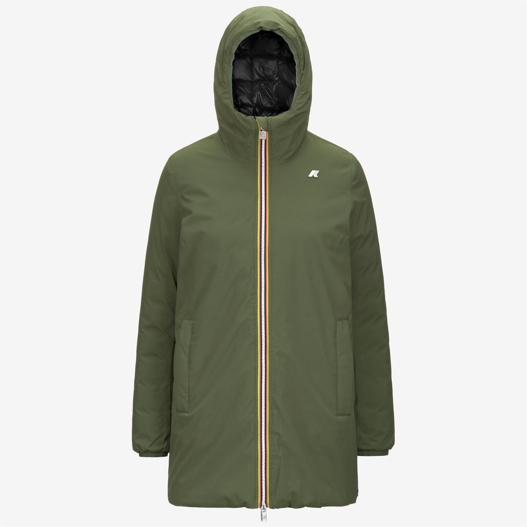 Jackets_WOMAN_SOPHIE ST THERMO DOUBLE_Mid_Green C-Black P - Commercial 1