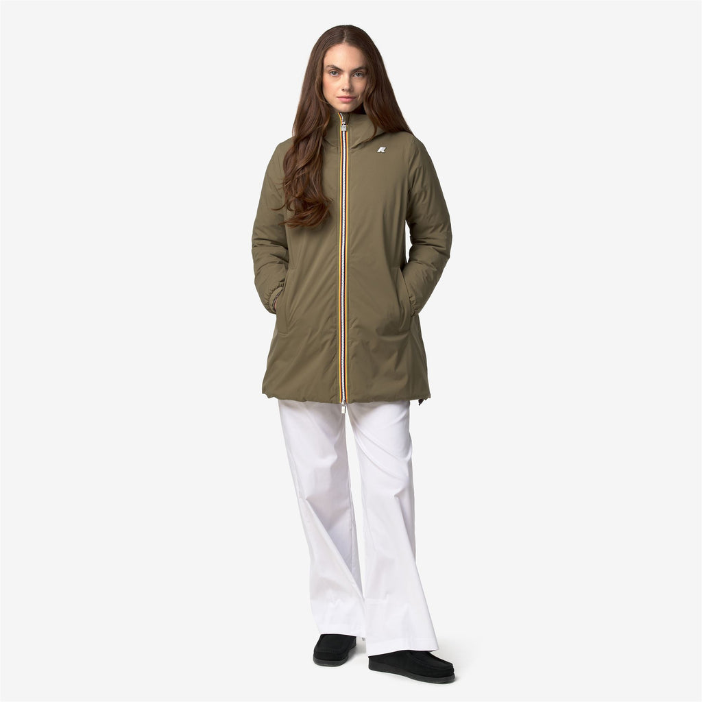 Jackets_Woman_SOPHIE ST THERMO DOUBLE_Mid_Green Army - Violet Mauve Wine - Commercial 7
