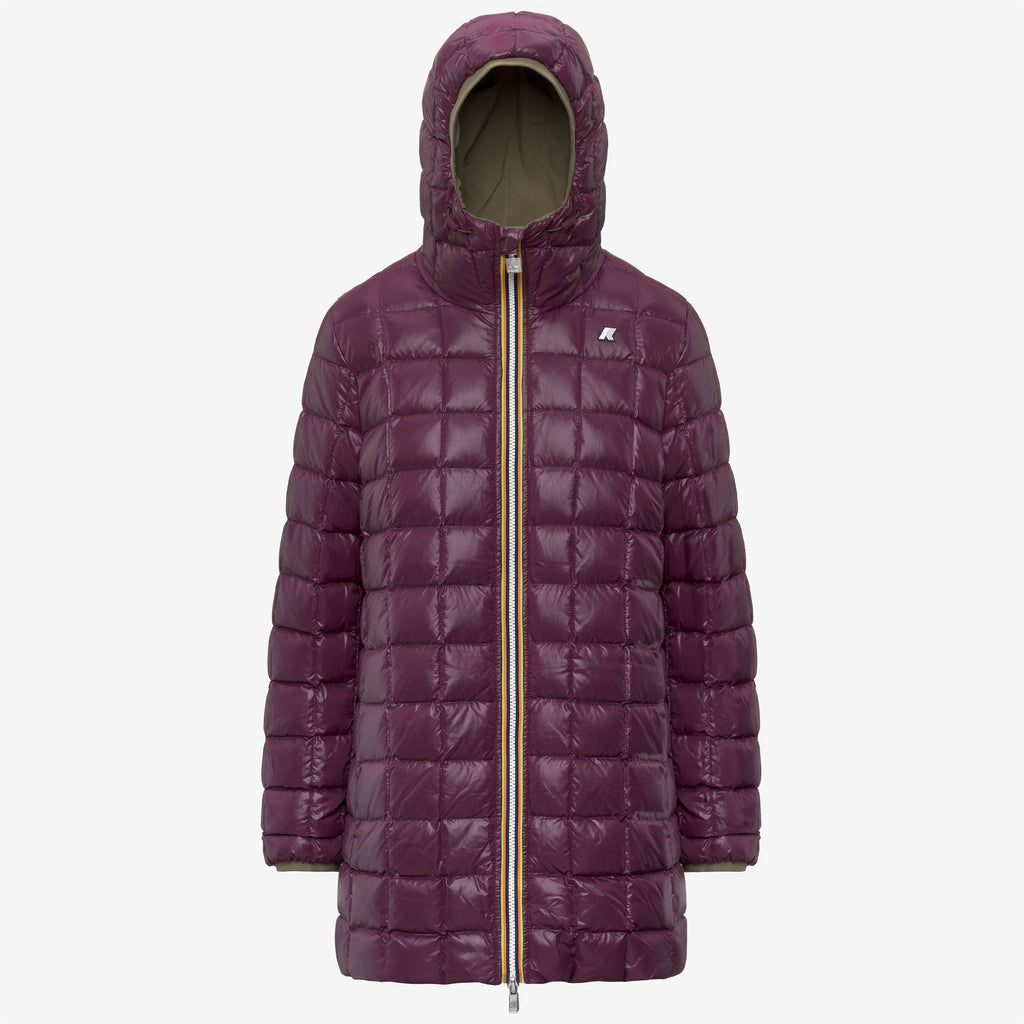Jackets_Woman_SOPHIE ST THERMO DOUBLE_Mid_Green Army - Violet Mauve Wine - Commercial 2