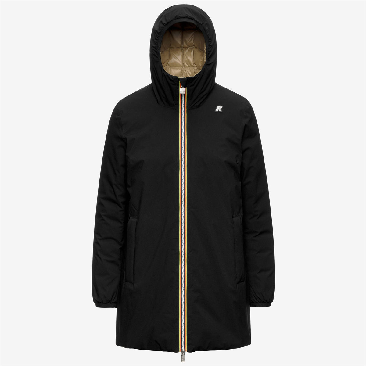Jackets_Woman_SOPHIE ST THERMO DOUBLE_Mid_Black Pure - Beige Khaki - Commercial 1