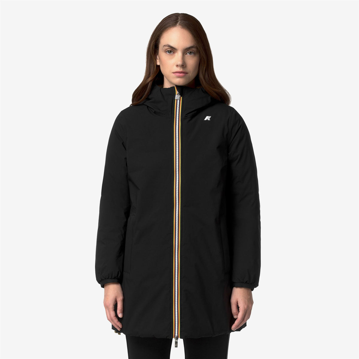 Jackets_Woman_SOPHIE ST THERMO DOUBLE_Mid_Black Pure - Beige Khaki - Commercial 4