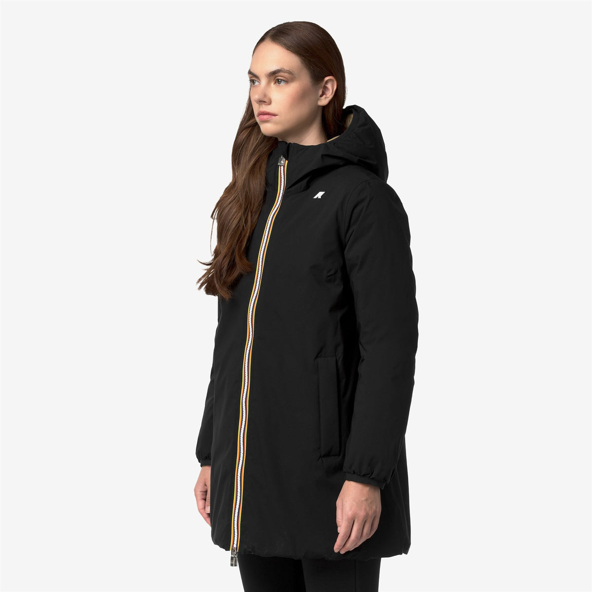 Jackets_Woman_SOPHIE ST THERMO DOUBLE_Mid_Black Pure - Beige Khaki - Commercial 5