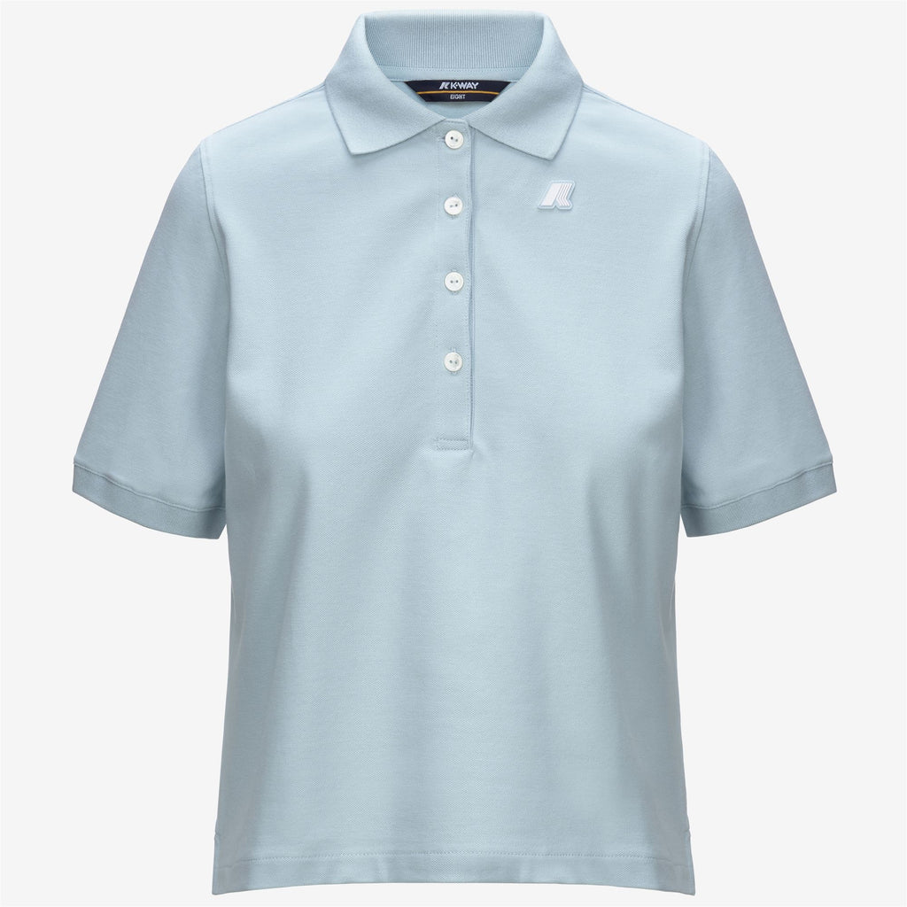 Polo Shirts_WOMAN_LISELLE PIQUE_Polo_Blue Baby - Commercial 1