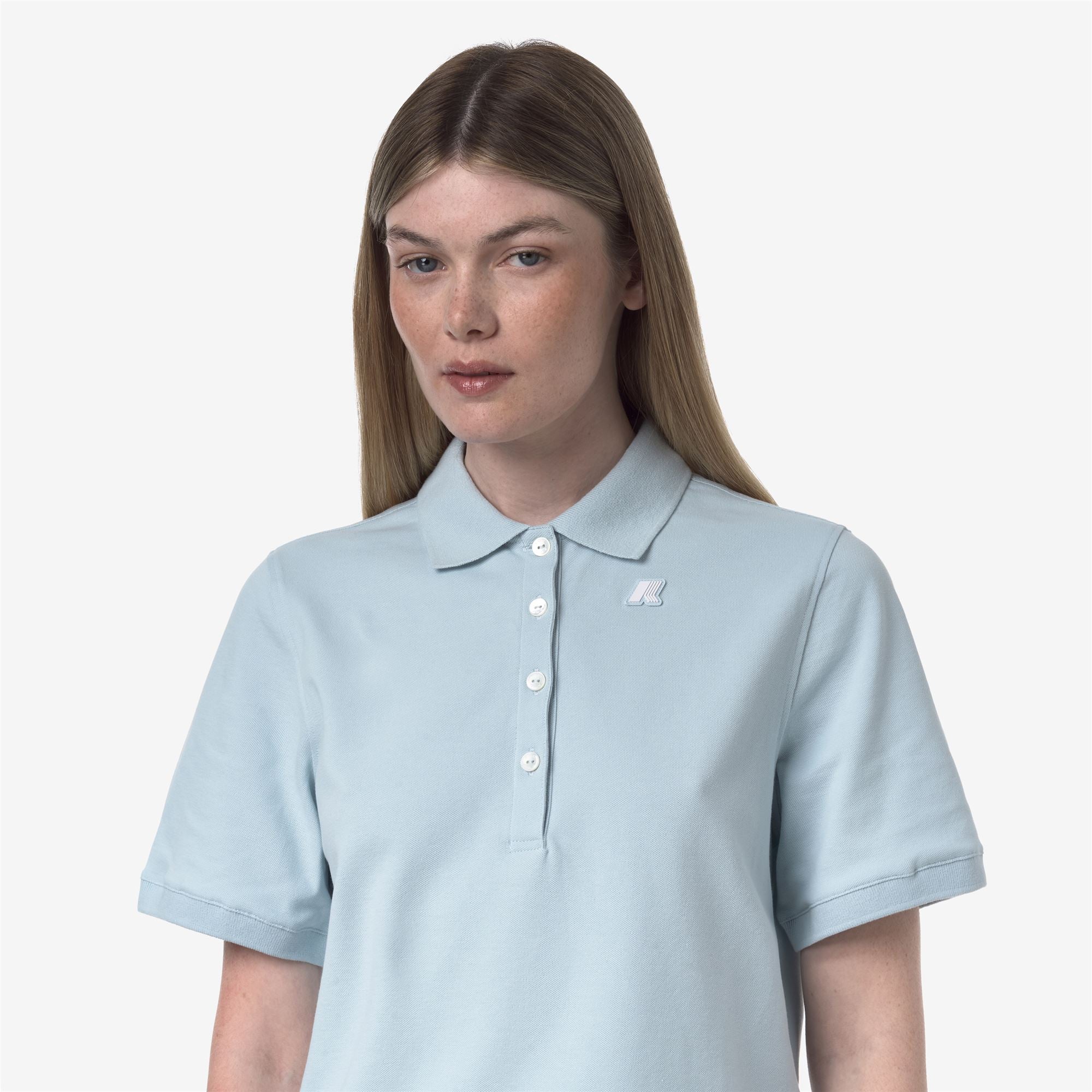Polo Shirts_WOMAN_LISELLE PIQUE_Polo_Blue Baby - Commercial 7