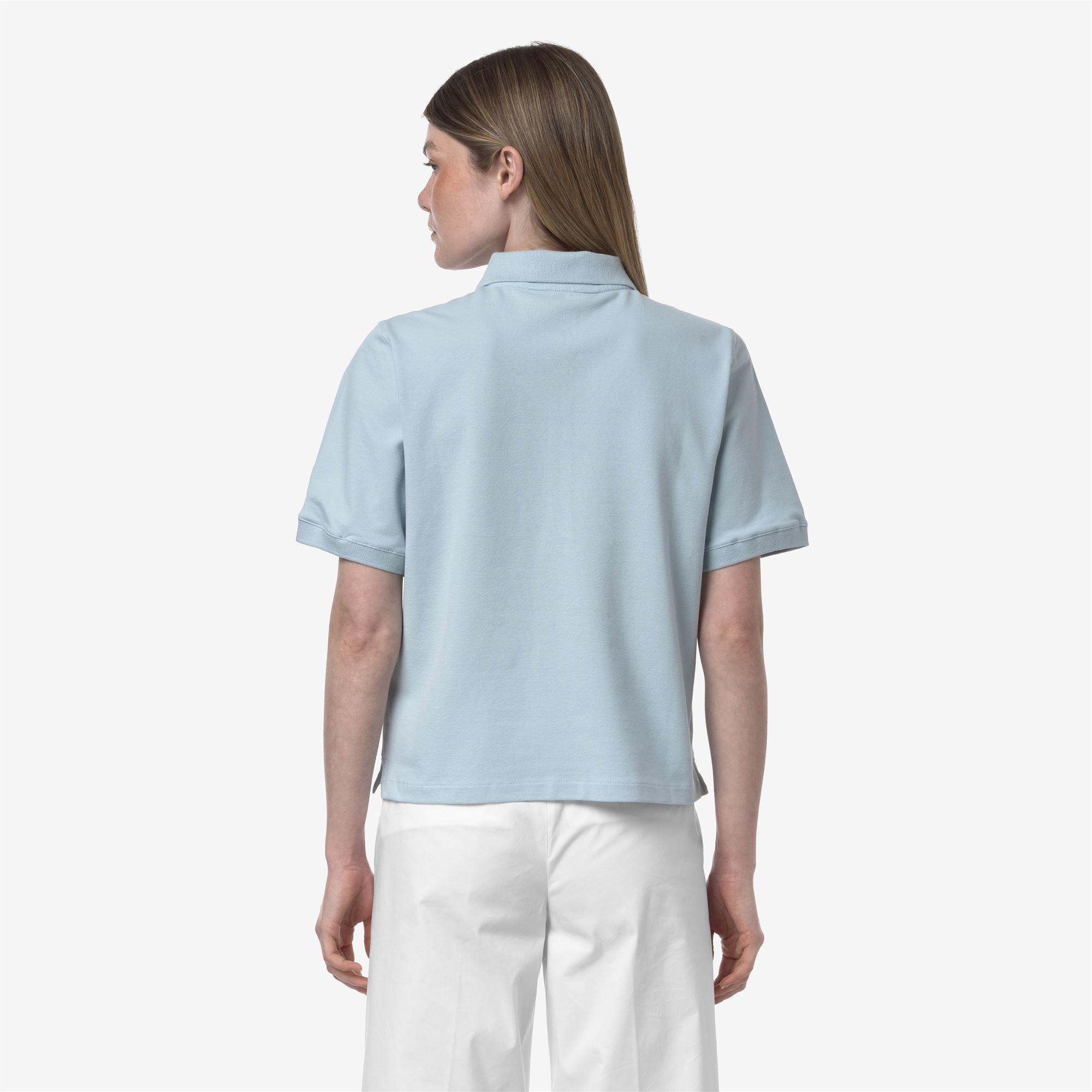 Polo Shirts_WOMAN_LISELLE PIQUE_Polo_Blue Baby - Commercial 6