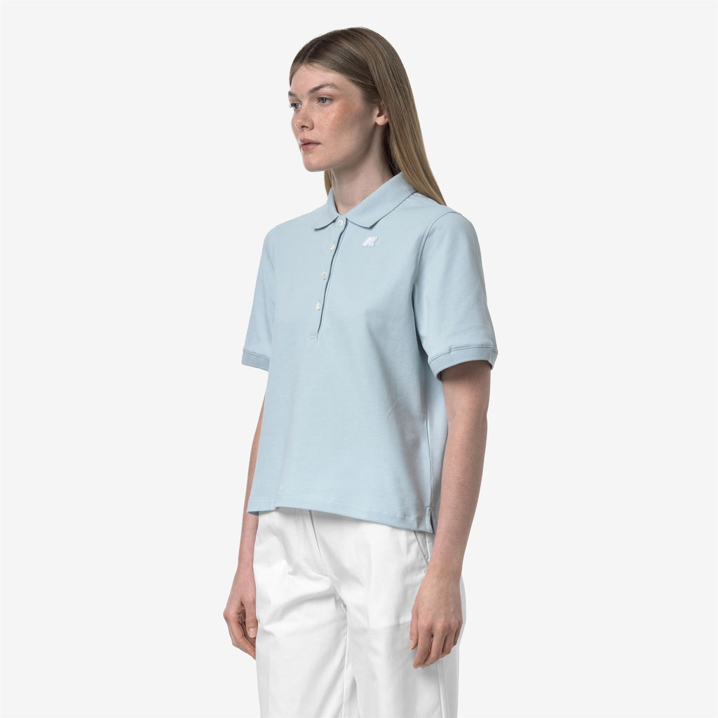 Polo Shirts_WOMAN_LISELLE PIQUE_Polo_Blue Baby - Commercial 5