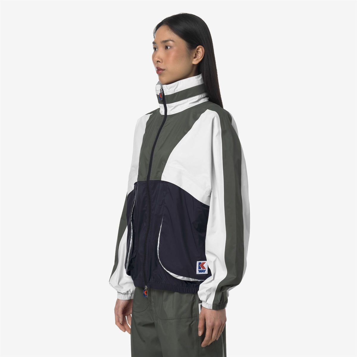 Jackets_UNISEX_7002 FULL ZIP_Short_BLUE WHITE GREEN - Commercial 5
