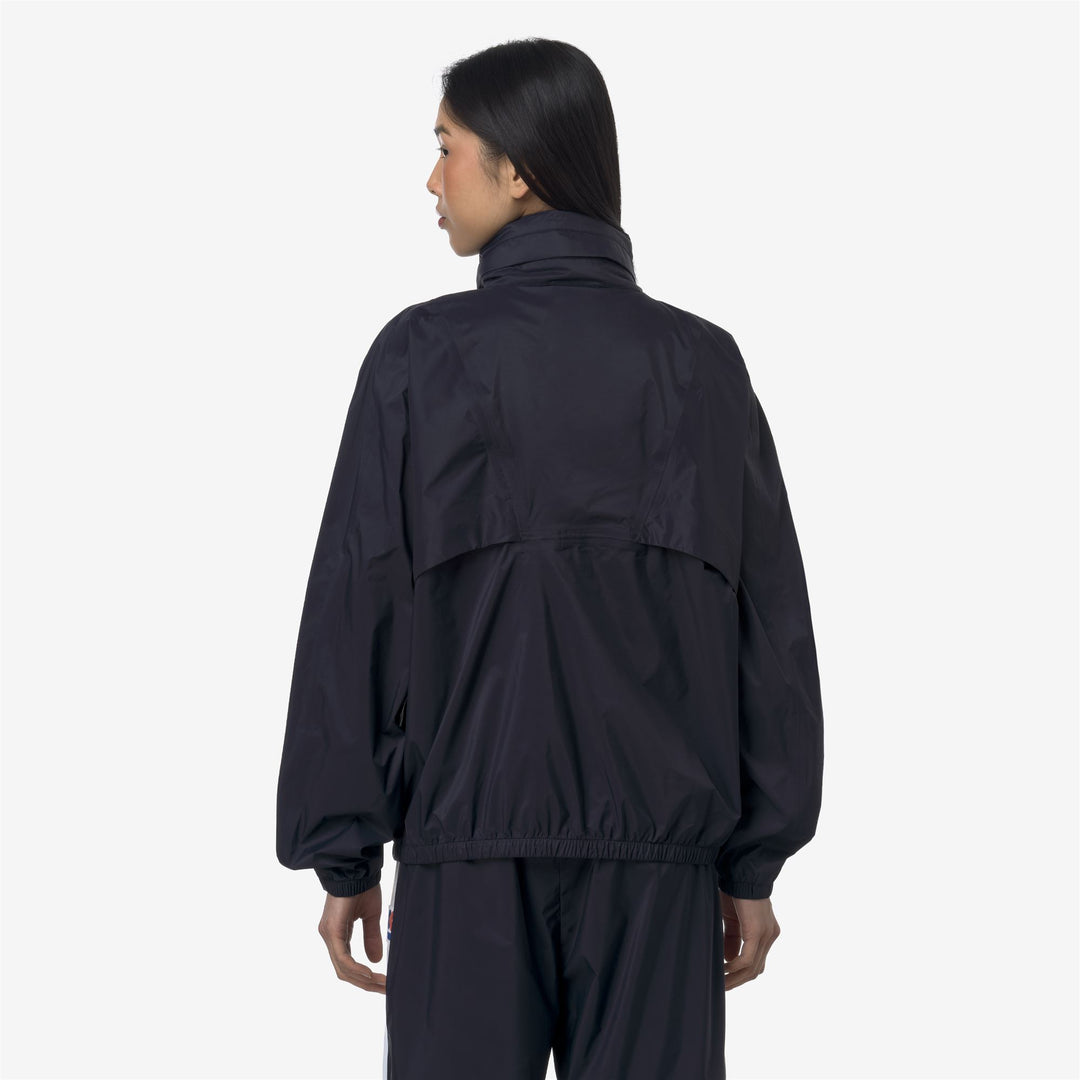 Blue Unisex Short Sport Jacket with Concealed Hood main