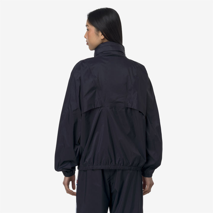 Blue Unisex Short Sport Jacket with Concealed Hood 5