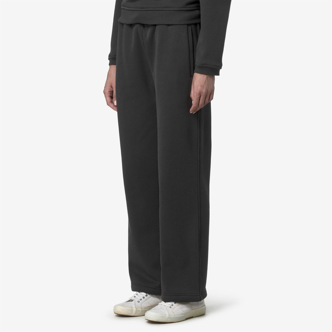 Grey Unisex Brushed Cotton Blend Sport Trousers with Adjustable Waistband main