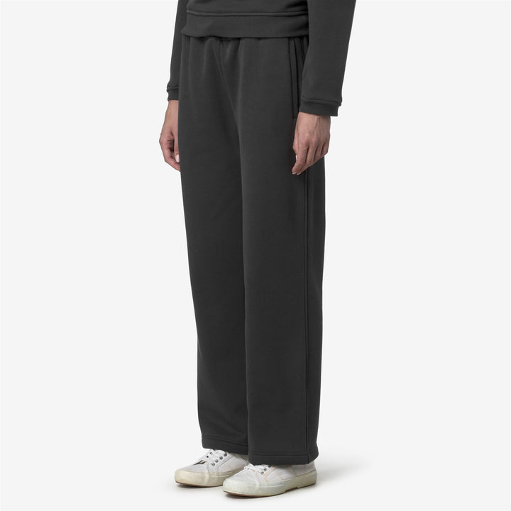 Grey Unisex Brushed Cotton Blend Sport Trousers with Adjustable Waistband 5