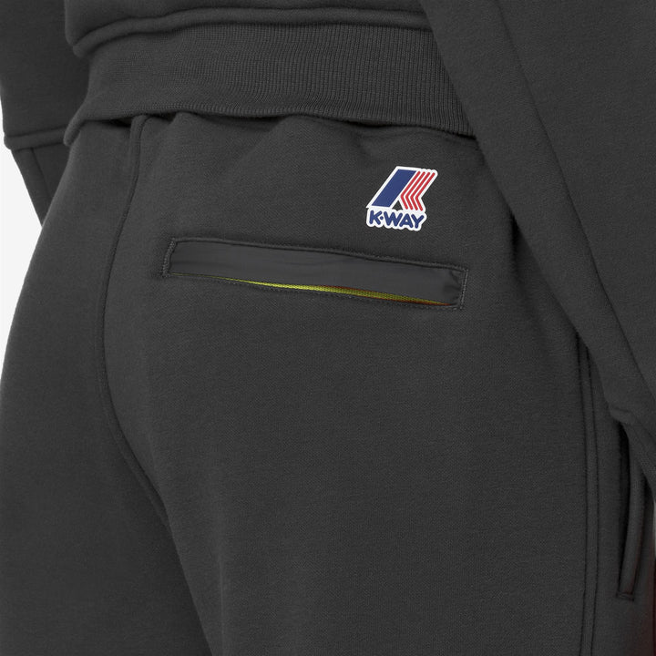 Grey Unisex Brushed Cotton Blend Sport Trousers with Adjustable Waistband 3