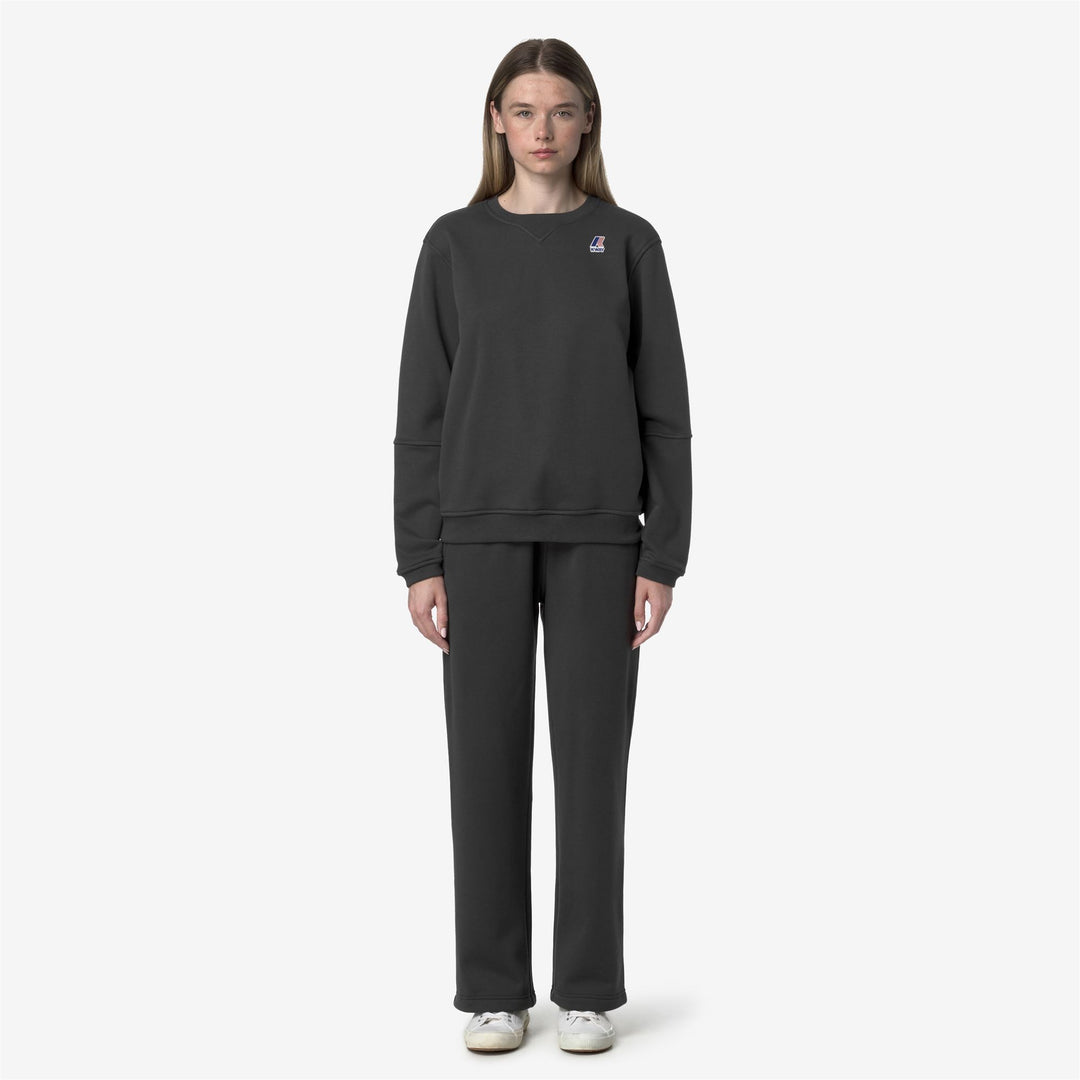 Grey Unisex Brushed Cotton Blend Sport Trousers with Adjustable Waistband main