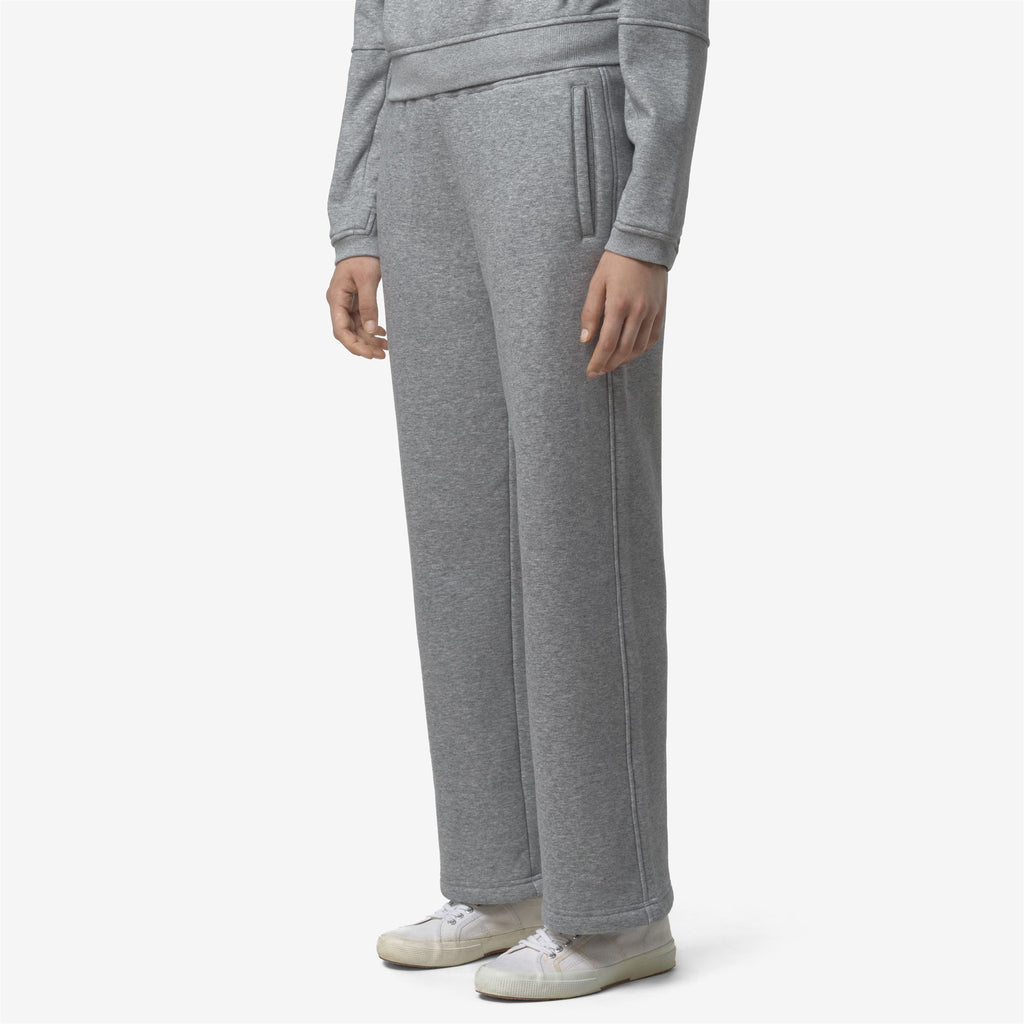 Pants_UNISEX_PHILBERT BRUSHED PC EAST_Sport Trousers_Grey Melange Mid - Commercial 5