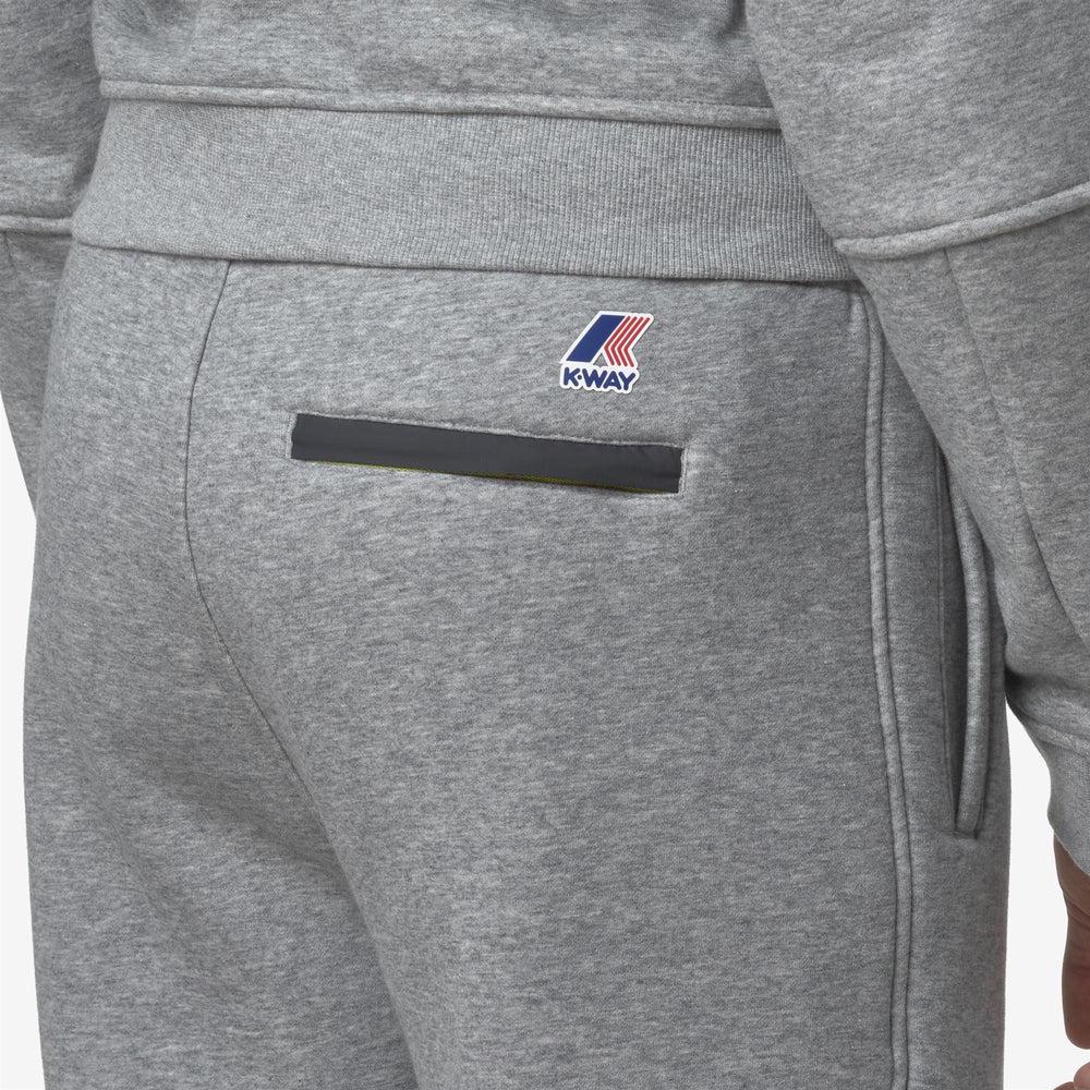 Pantalones deportivos unisex de forro polar cepillado gris para actividades al aire libre 02