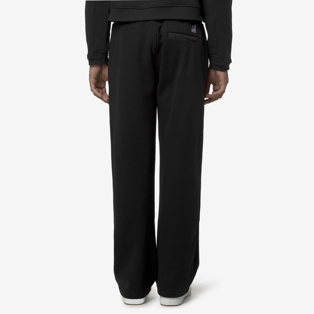 Black unisex sweatpants with adjustable waistband and pockets main