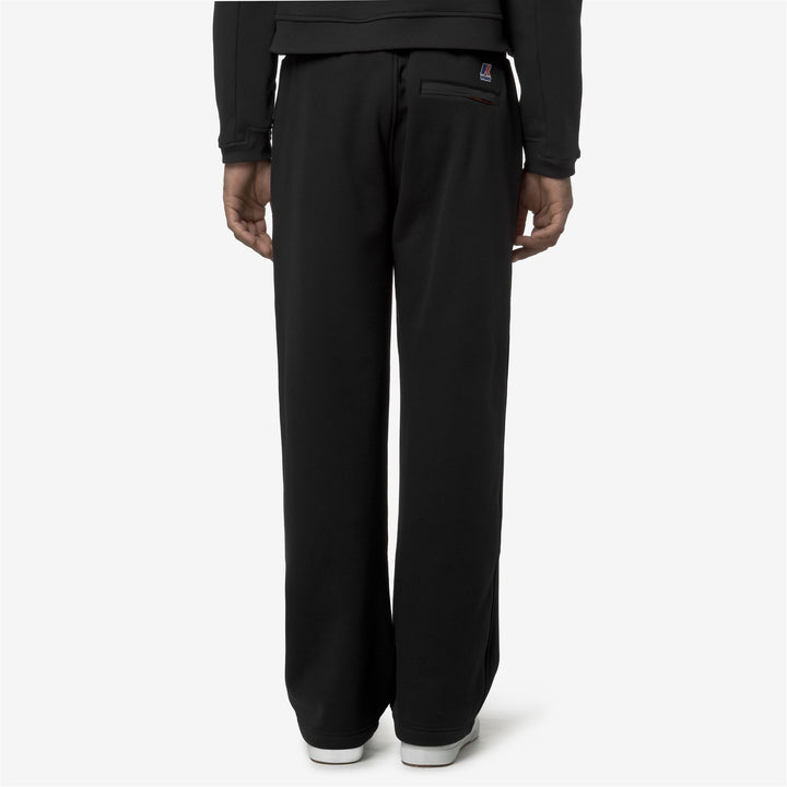 Black unisex sweatpants with adjustable waistband and pockets 5