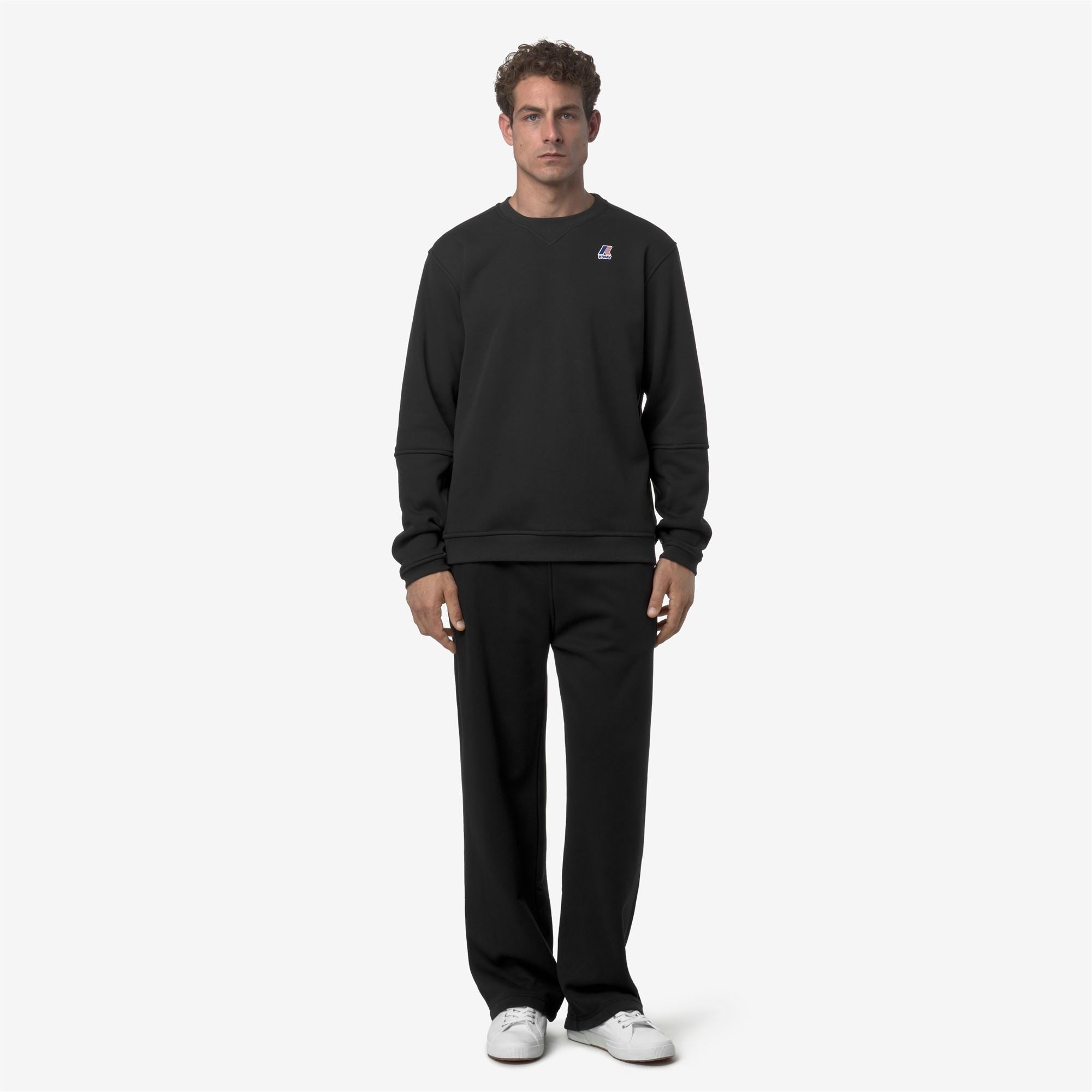 Pants_UNISEX_PHILBERT BRUSHED PC EAST_Sport Trousers_Black Pure - Commercial 4