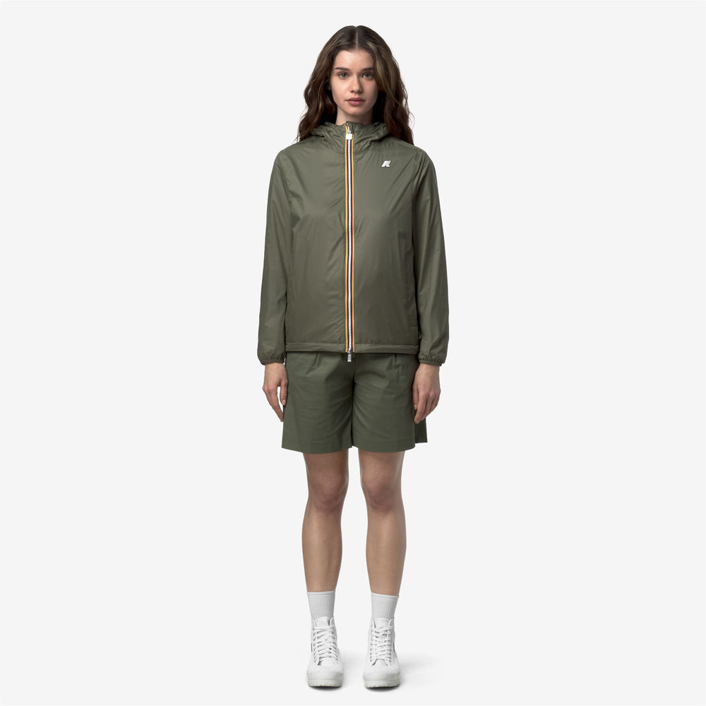 JAKE REVERSIBLE INTERLOCK - Jackets - Corta - Unisex - BLACK PURE-GREEN LICHEN 02