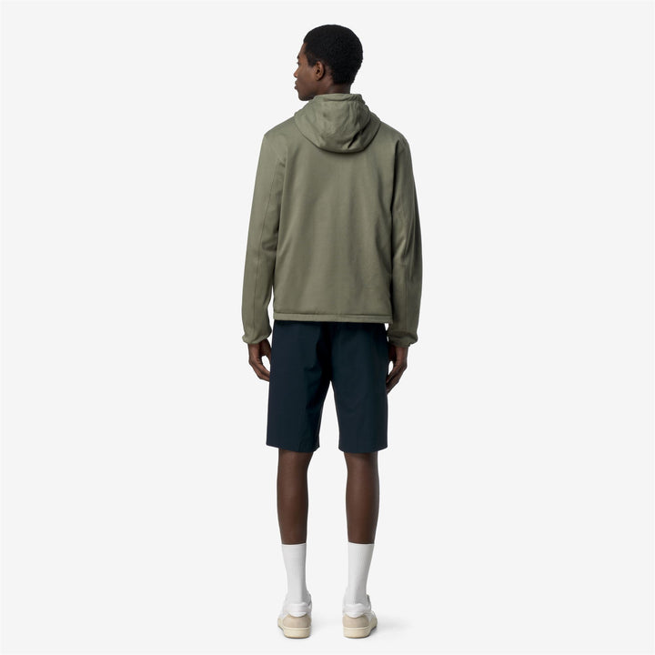 JAKE REVERSIBLE INTERLOCK - Jackets - Short - Unisex - GREEN LICHEN-BLUE DEPTH 6