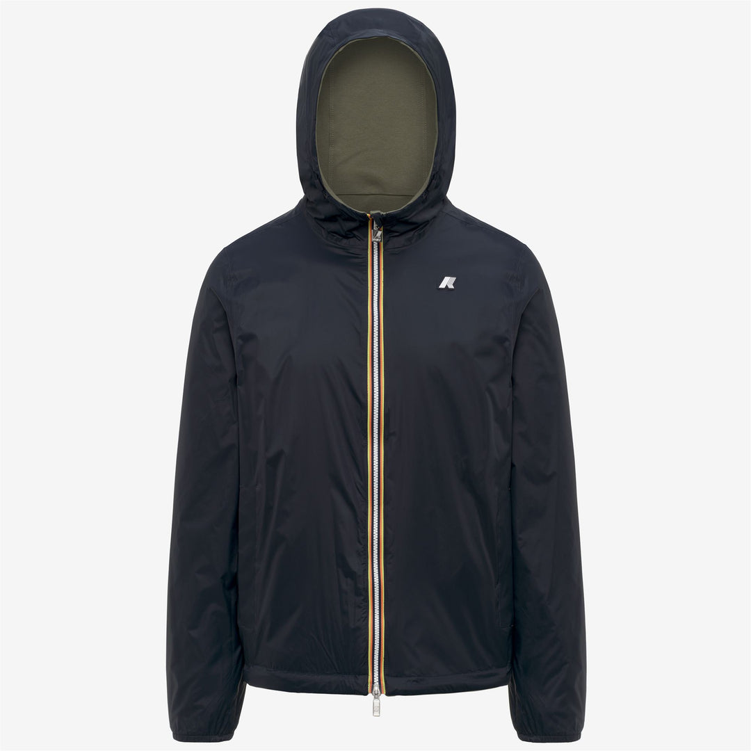 JAKE REVERSIBLE INTERLOCK - Jackets - Short - Unisex - GREEN LICHEN-BLUE DEPTH main