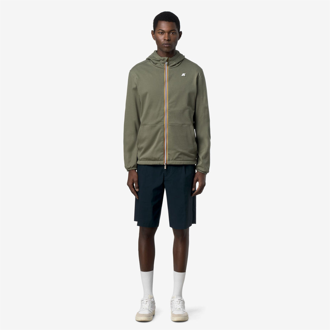 JAKE REVERSIBLE INTERLOCK - Jackets - Short - Unisex - GREEN LICHEN-BLUE DEPTH main