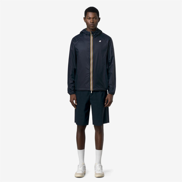 JAKE REVERSIBLE INTERLOCK - Jackets - Short - Unisex - GREEN LICHEN-BLUE DEPTH 3