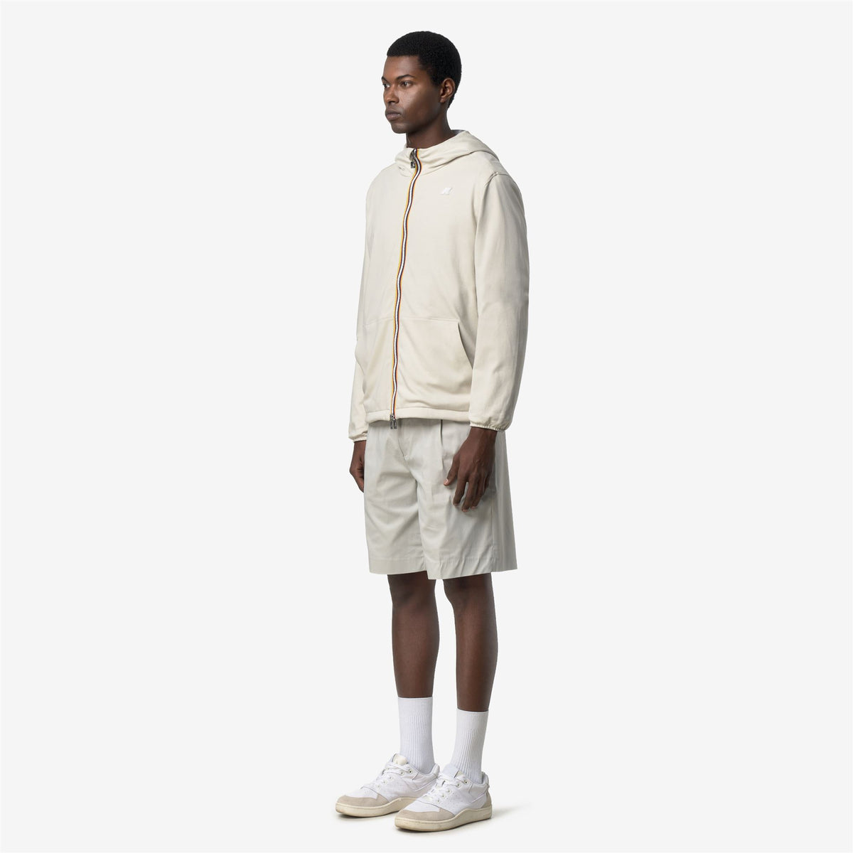 Jackets_Unisex_JAKE DOUBLE INTERLOCK_Short_BEIGE LT - Grey Frost - Commercial 5