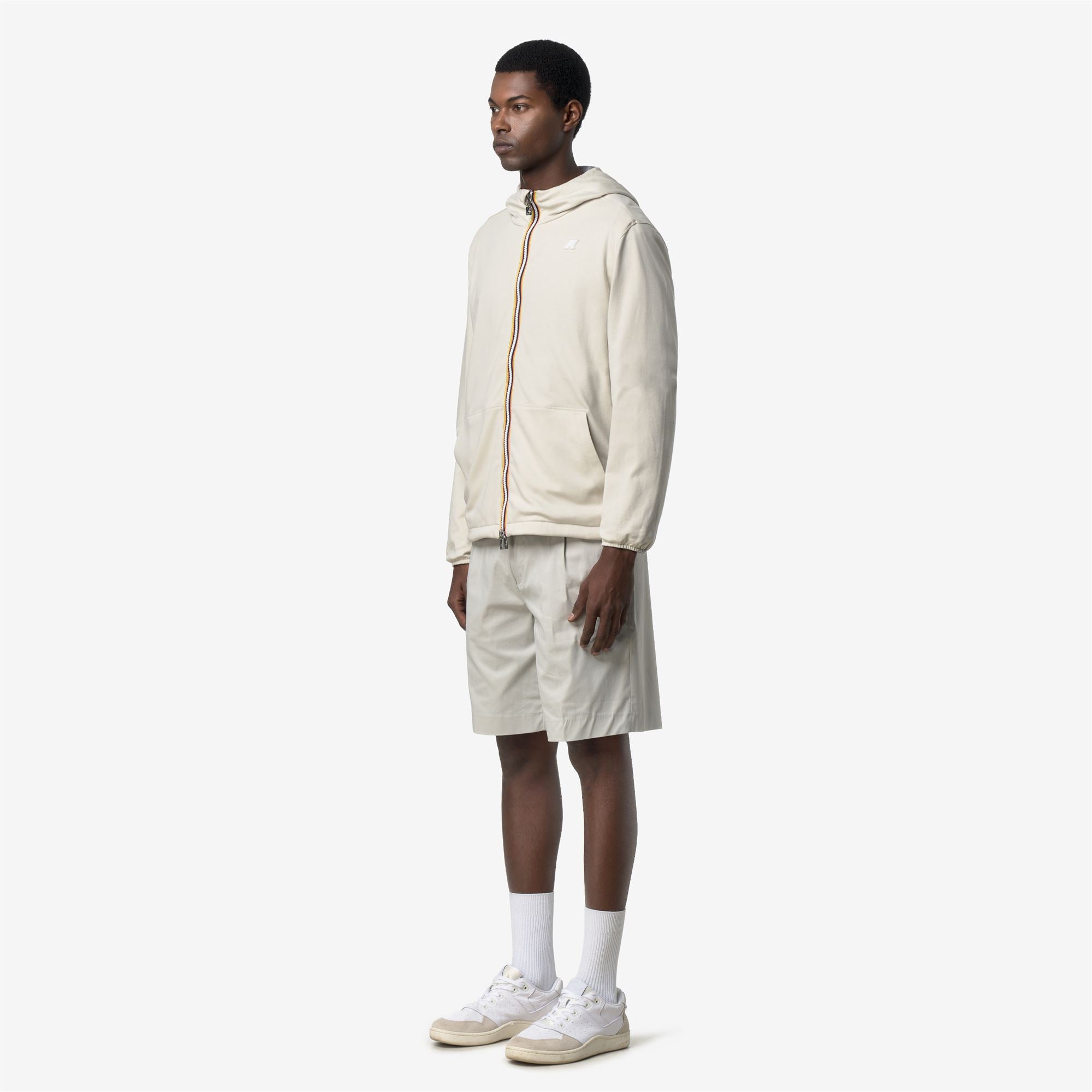Jackets_Unisex_JAKE DOUBLE INTERLOCK_Short_BEIGE LT - Grey Frost - Commercial 5