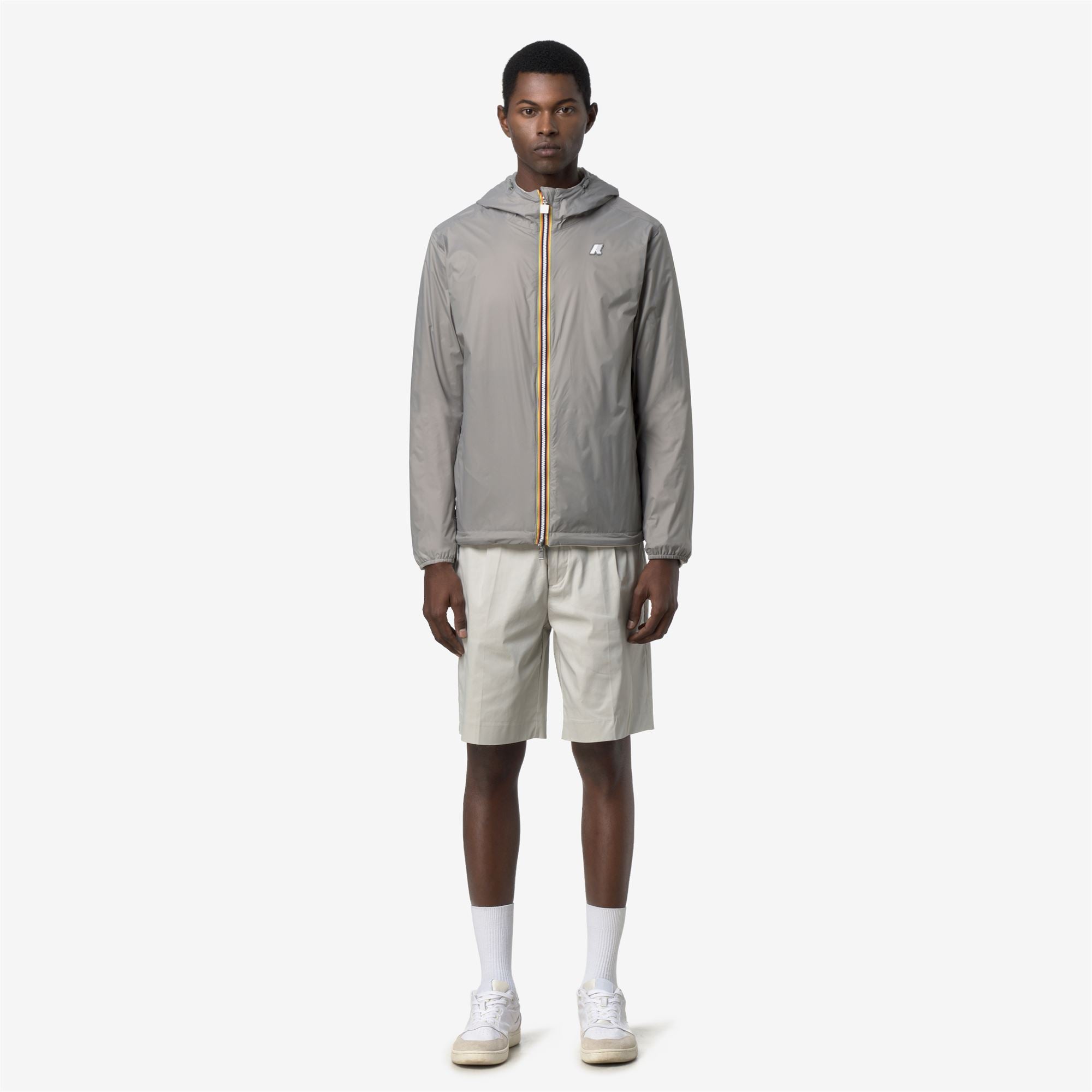 Jackets_Unisex_JAKE DOUBLE INTERLOCK_Short_BEIGE LT - Grey Frost - Commercial 7