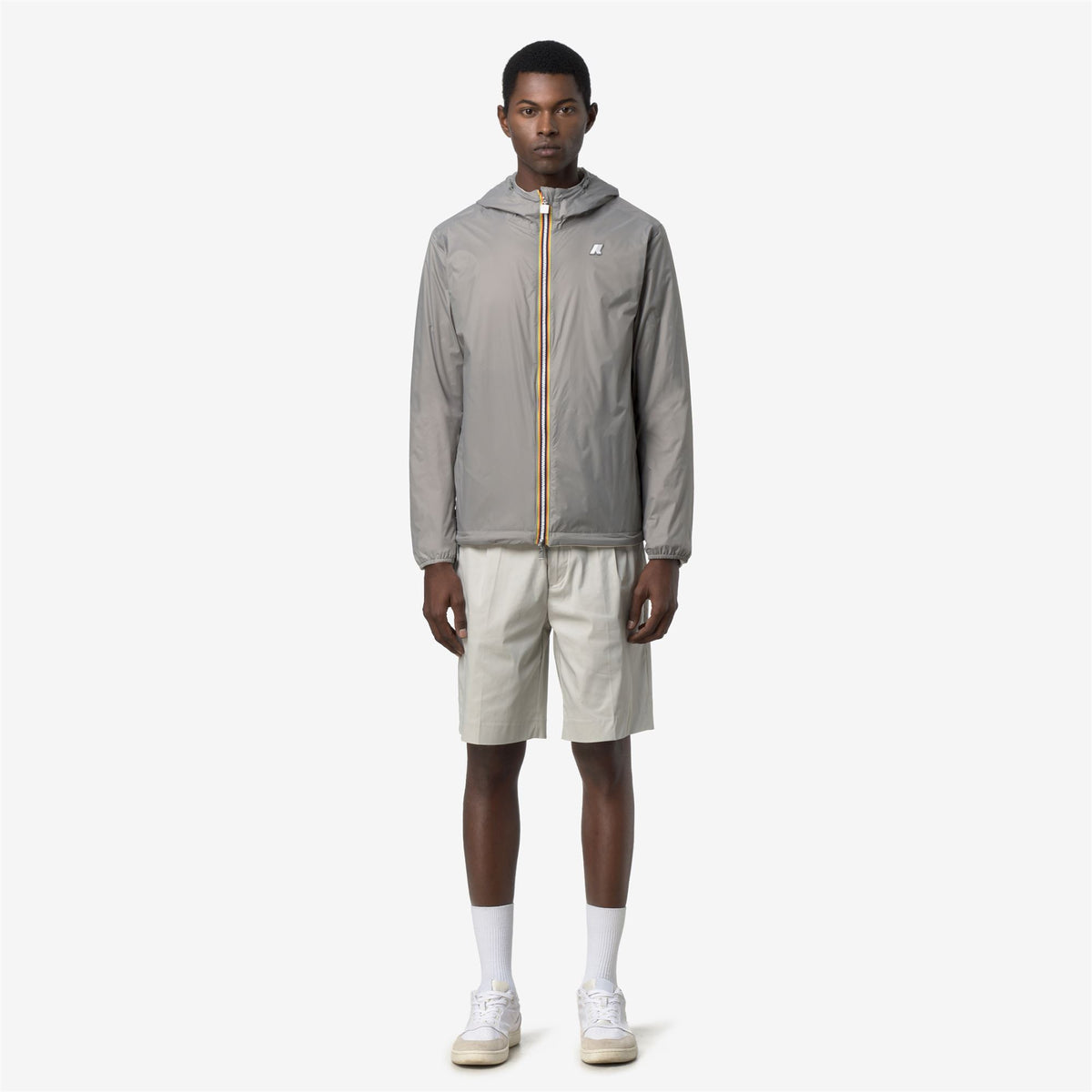 Jackets_Unisex_JAKE DOUBLE INTERLOCK_Short_BEIGE LT - Grey Frost - Commercial 7