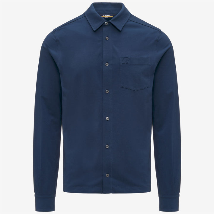 VANOUX LIGHT STRETCH JERSEY - SHIRTS - CLASSIC - Man - BLUE INSIGNIA 1