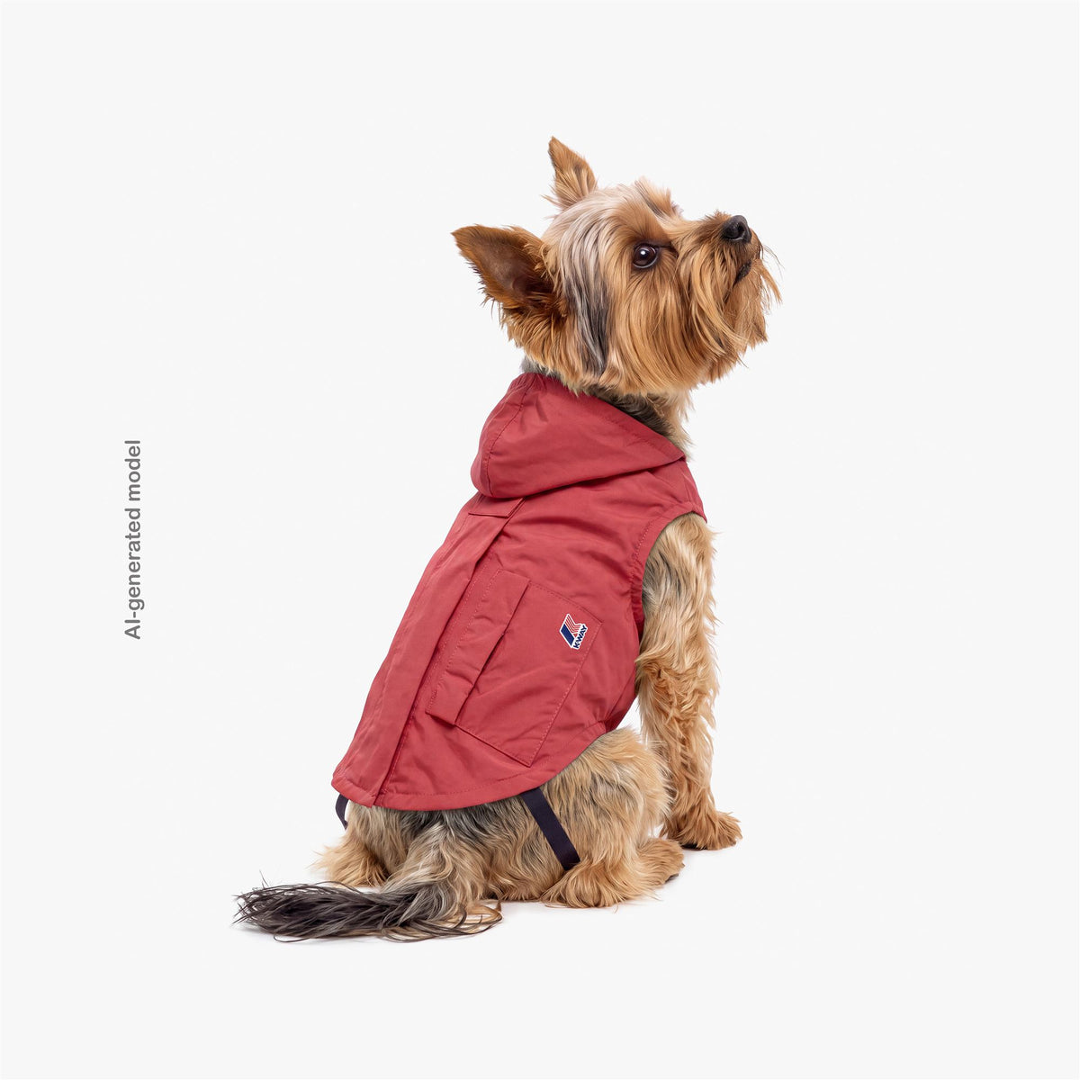 Jackets_UNISEX_BEVERLY_Dog Coat_Red Jasper - Commercial 5