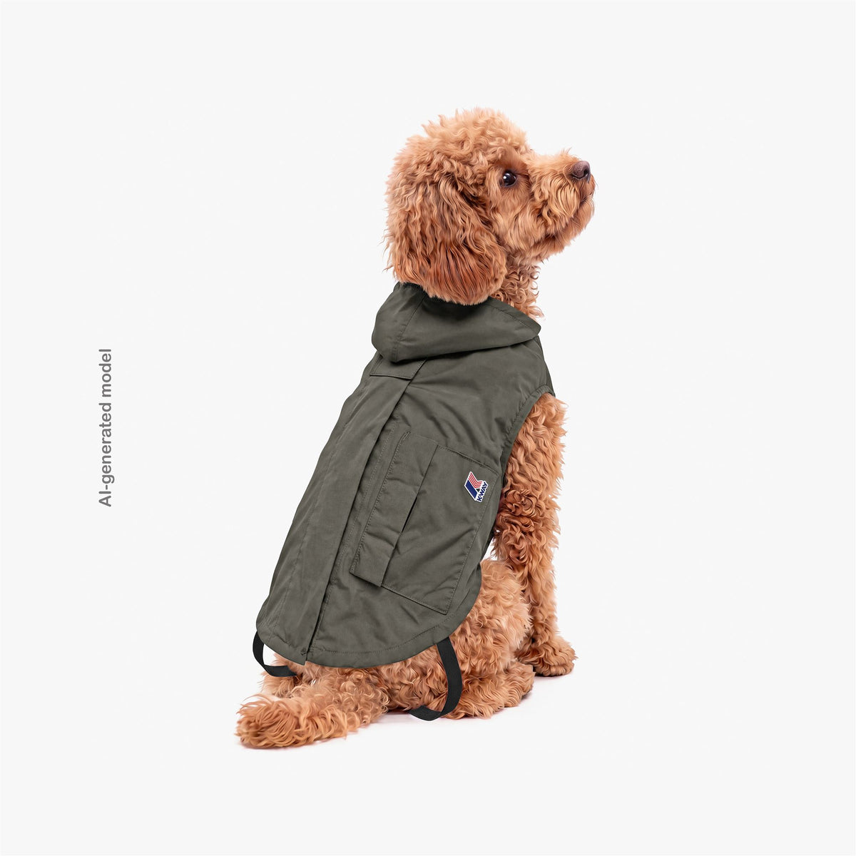 Jackets_UNISEX_BEVERLY_Dog Coat_Green Lichen - Commercial 5