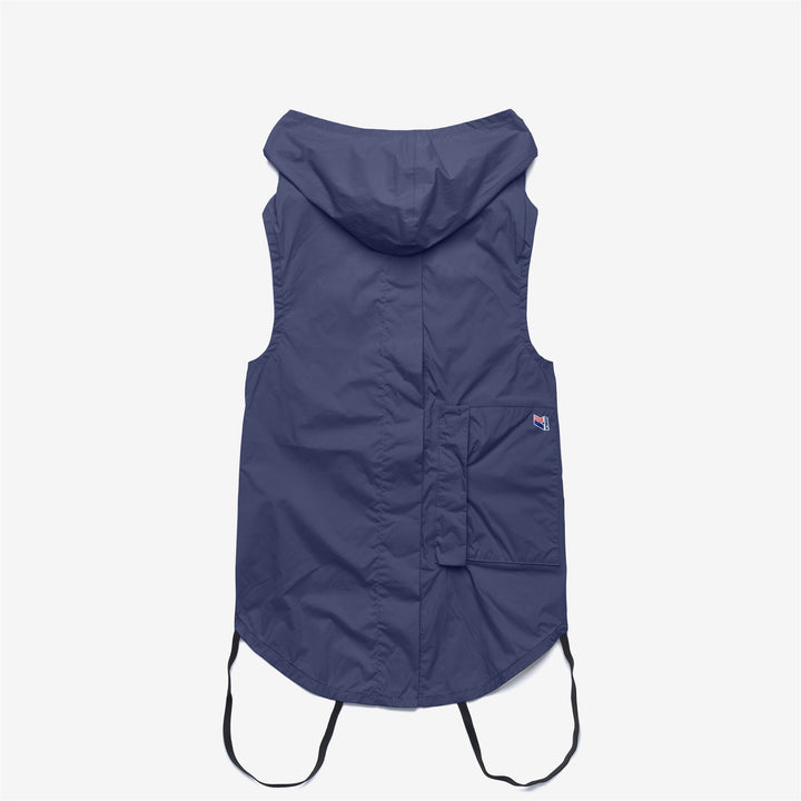 Cappotto unisex per cani blu scuro con cappuccio e design ripiegabile 2