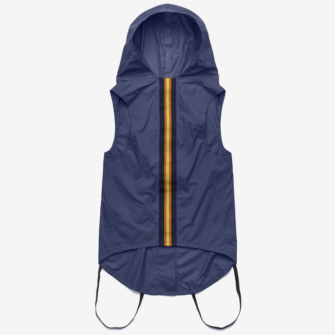 Deep blue Unisex Dog Coat with Hood and Packable Design 01