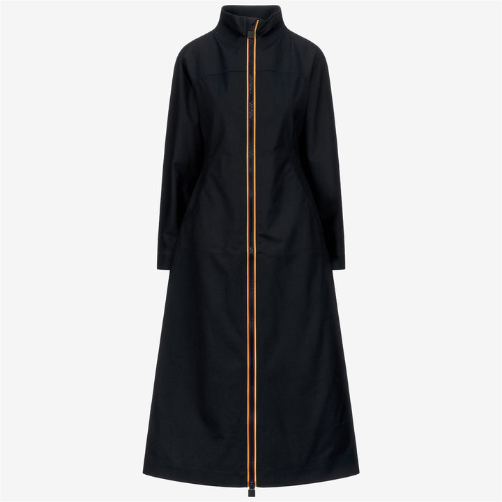 Grey Black Women's Long Water-Resistant Urban Jacket 1