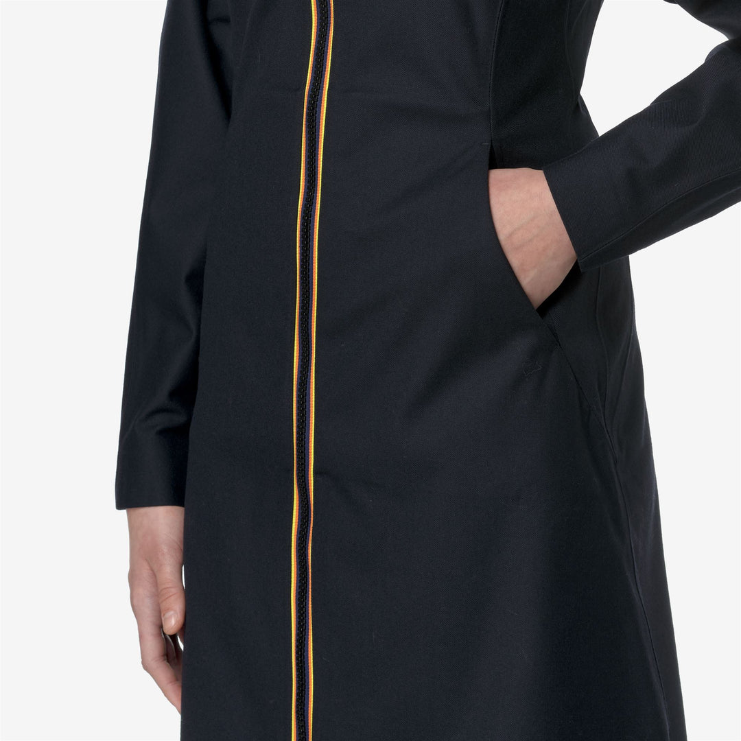 Grey Black Women's Long Water-Resistant Urban Jacket main