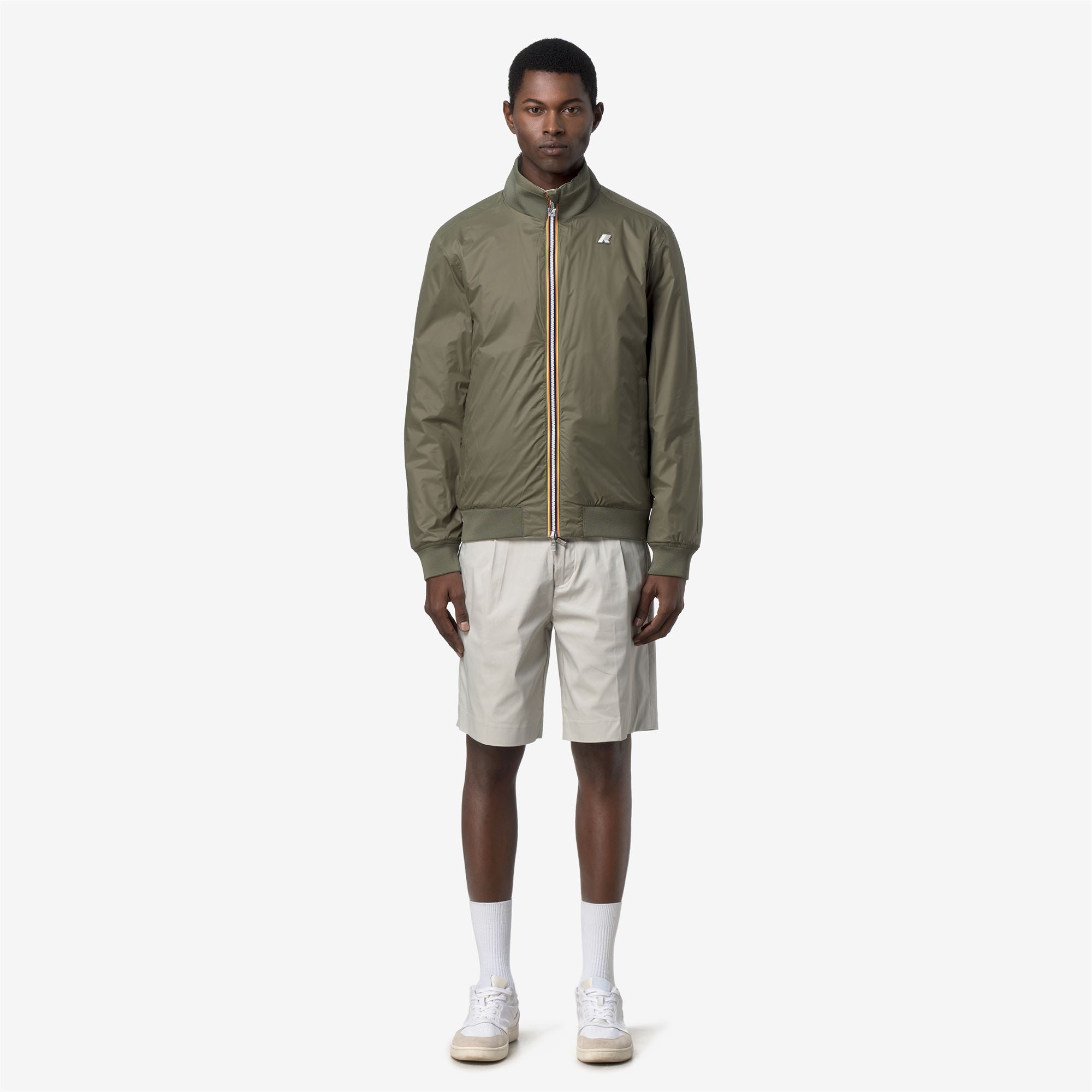 Jackets_Man_ARSENE COTTON DOUBLE_Short_BEIGE LT - Green Lichen - Commercial 7