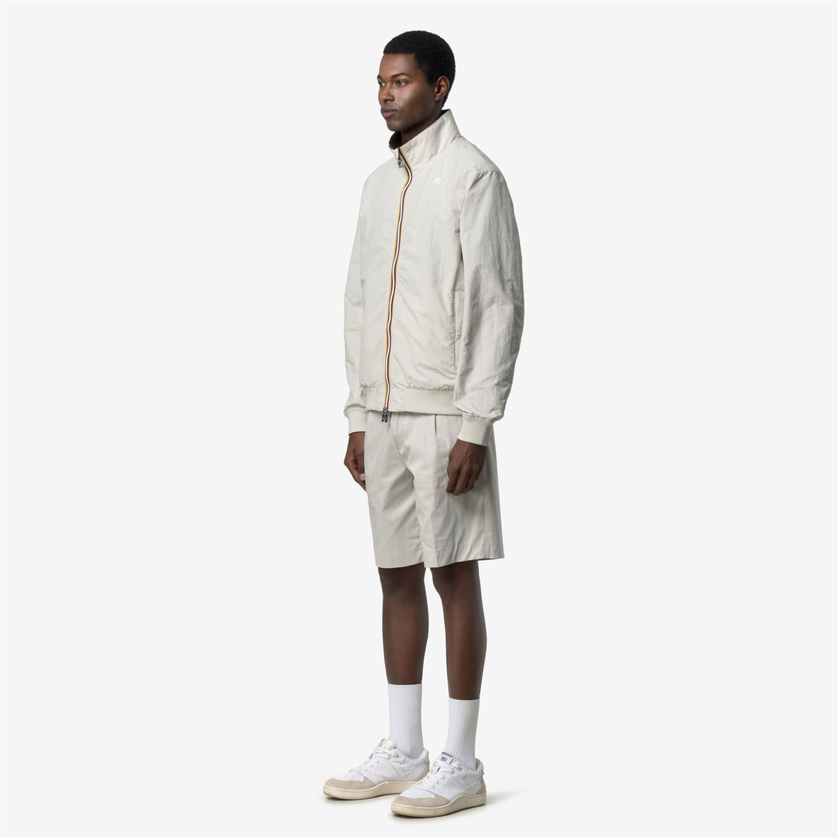 Jackets_Man_ARSENE COTTON DOUBLE_Short_BEIGE LT - Green Lichen - Commercial 5