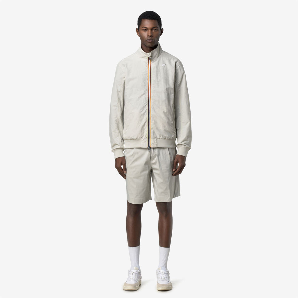 Jackets_Man_ARSENE COTTON DOUBLE_Short_BEIGE LT - Green Lichen - Commercial 4