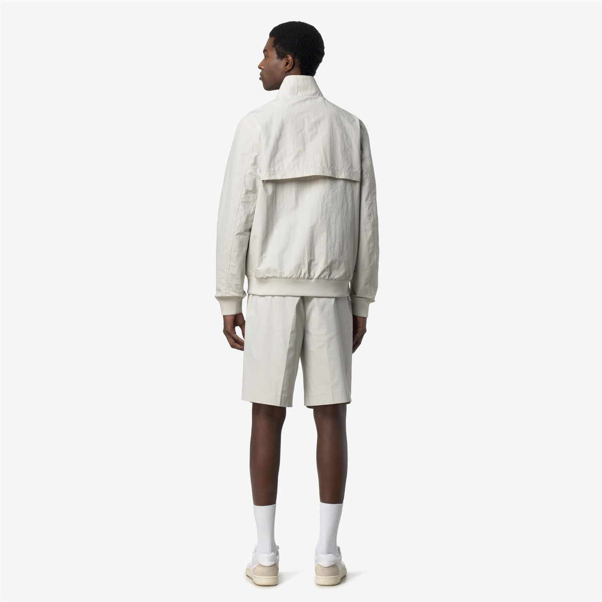 Jackets_Man_ARSENE COTTON DOUBLE_Short_BEIGE LT - Green Lichen - Commercial 6