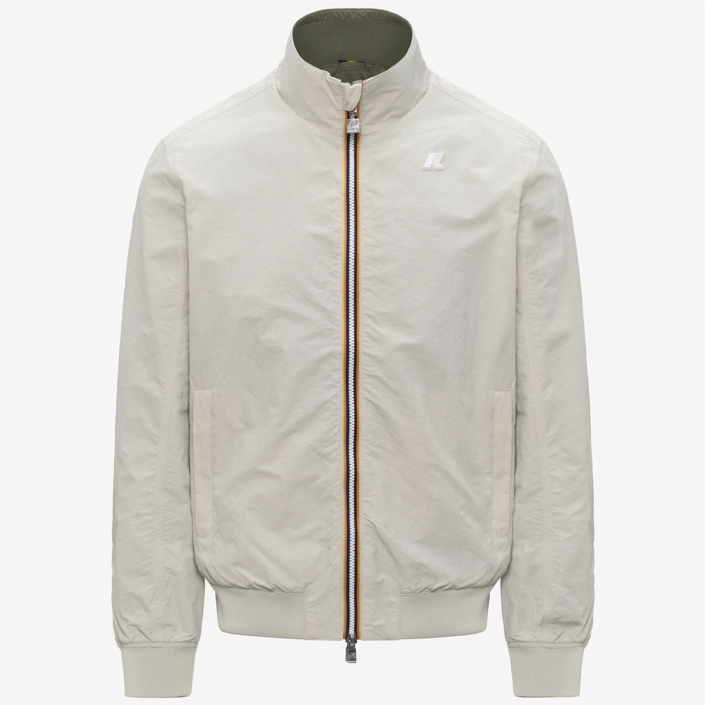 Jackets_Man_ARSENE COTTON DOUBLE_Short_BEIGE LT - Green Lichen - Commercial 1