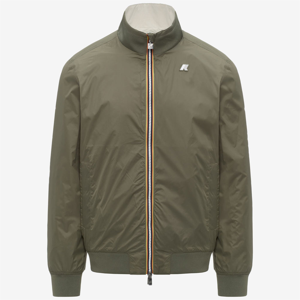 Jackets_Man_ARSENE COTTON DOUBLE_Short_BEIGE LT - Green Lichen - Commercial 2