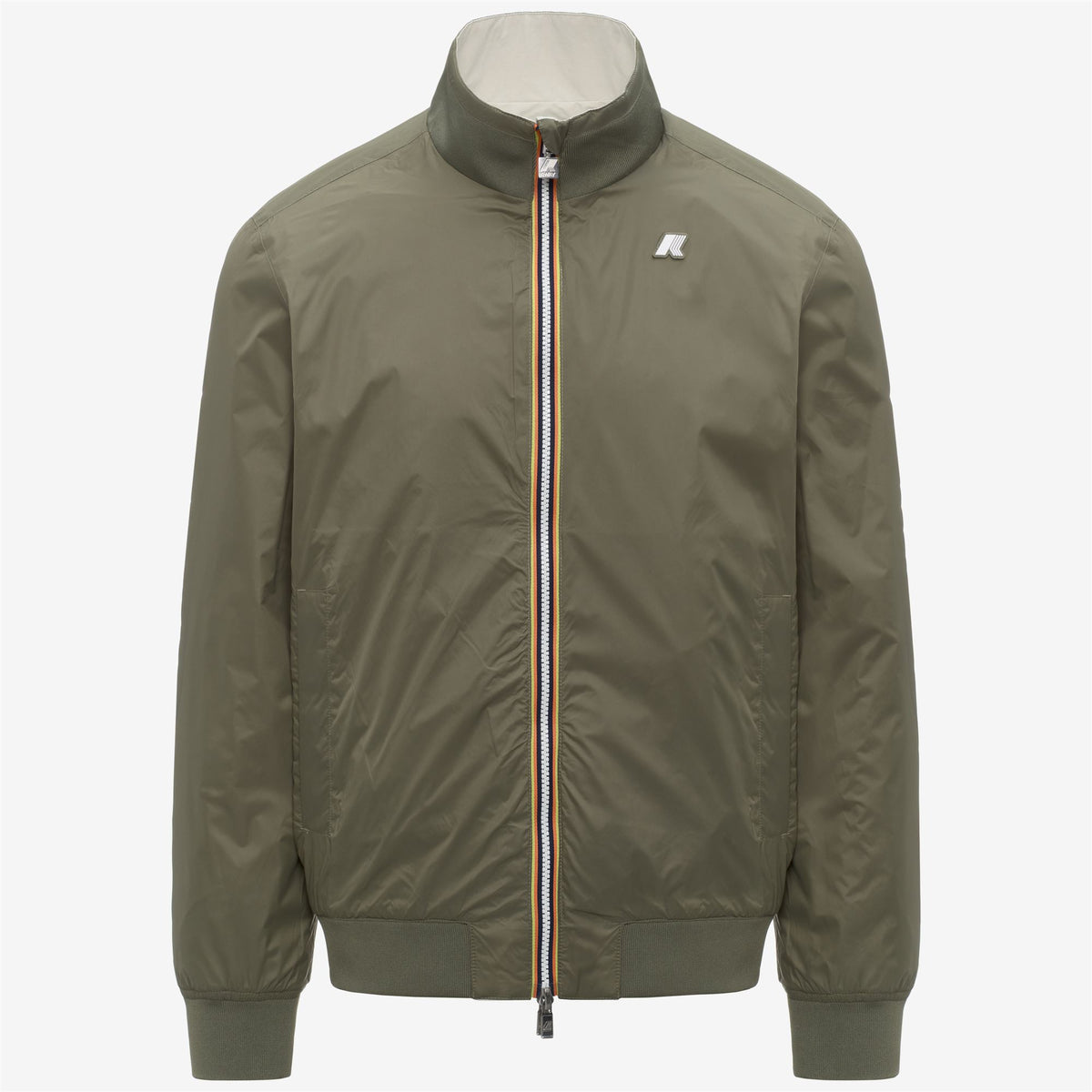 Jackets_Man_ARSENE COTTON DOUBLE_Short_BEIGE LT - Green Lichen - Commercial 2